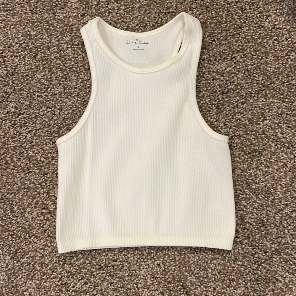 Cropped Ribbed Tank